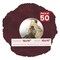 Dark Red Suede Mat Board for 16x16 Frames - Circle Opening for 10x10 Photos